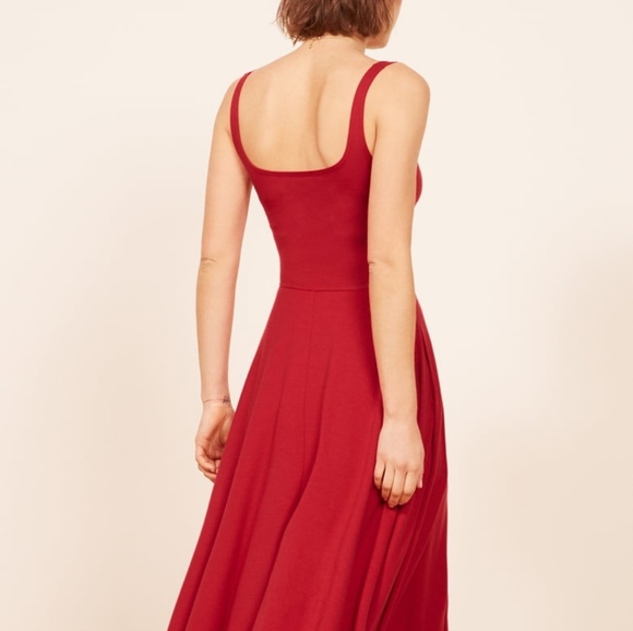 Reformation Rou Dress Small (Color Cherry) - Picture 3 of 4